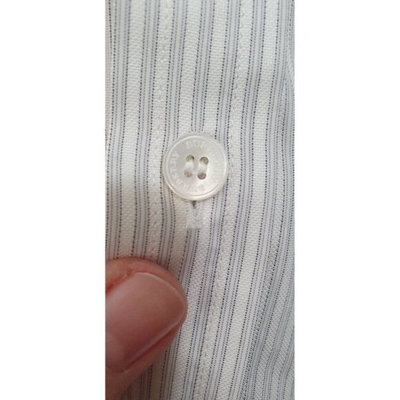 Burberry London Men’s 16.5 42 Sz L Striped Long Sleeve Button Down Cotto… - Picture 5 of 15